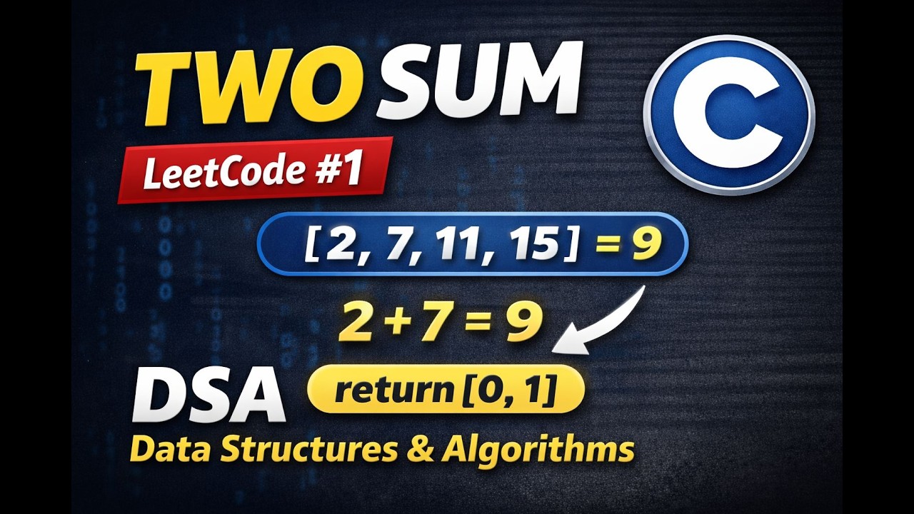 Two Sum | LeetCode Problem 1 | C Language | Step by Step Explanation ...