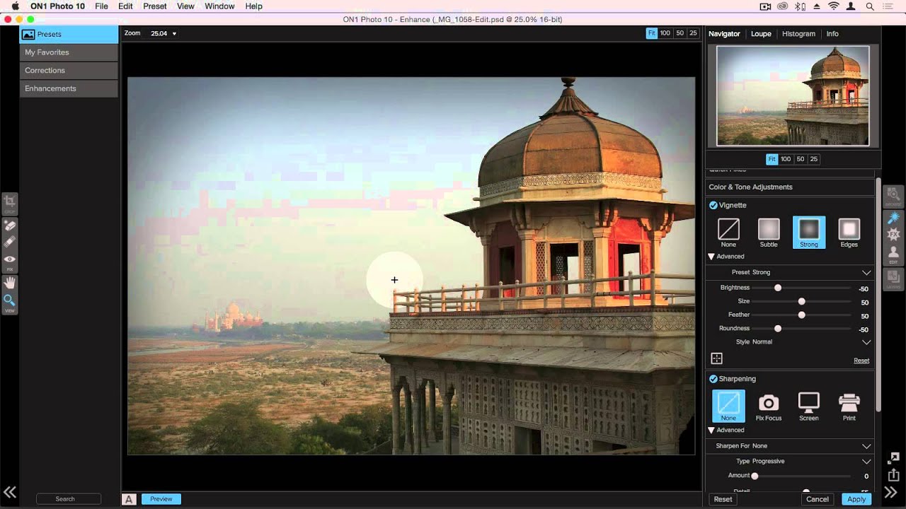 On1 Enhance 10 Sharpen Amp Vignette On1 Inc Vignettes 10 Things Enhancement