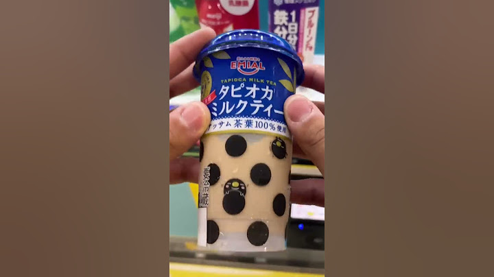 Tapioca Milk Tea from a VENDING MACHINE?!?