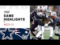 Cowboys vs. Patriots Week 12 Highlights | NFL 2019