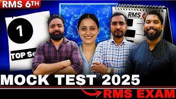 RMS Class 6 Mock Test 2025 | Practice Like a Pro 💪 | Defence Chanakya Academy #RMS2025 #MockTest