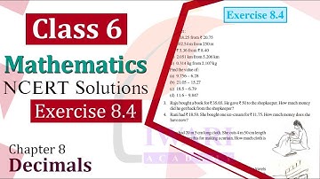 NCERT Solutions for Class 6 Maths Chapter 8 Exercise 8.4
