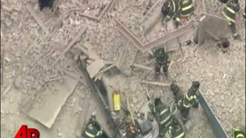 Raw Video: Building Collapses in New York