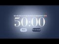 4-Hour Focus Timer 💙 || No Music, Blue Aura