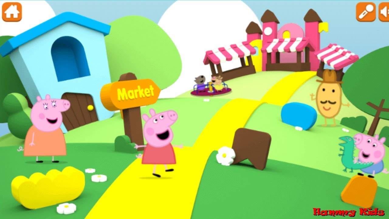 Peppa Pig Nursery Rhymes This Little Piggy Game Gameplay for Kids YouTube