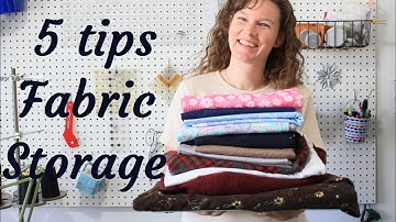 Fabric Storage Tips | Folding and Organization | Fabric Stash Ideas