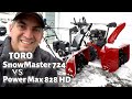 Toro Power Max 828 HD vs Toro Snowmaster 724 QXE Comparison