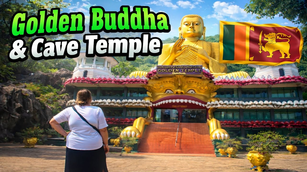 Из Сигирии в Канди | Остановки у Золотого Будды и пещерного храма
