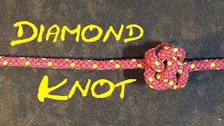 How to Tie the Single Strand Diamond Knot AKA the Celtic Button Knot