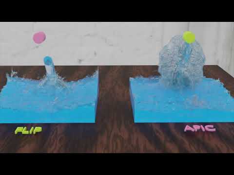 Fluid simulation - APIC vs FLIP solver