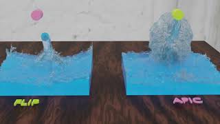 Fluid simulation - APIC vs FLIP solver