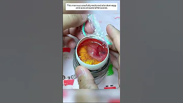 This Man Successfully Restored A Broken Egg And Was Amazed Afterwards 