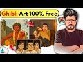 How to Create Ghibli art Free | Ghibli Art style image generator free |instagram viral cartoon image