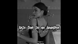 RAJA TANI JAI NA BAHARIYA|LOFI (SLOWED REVERBED)#rajatanijainabahariya