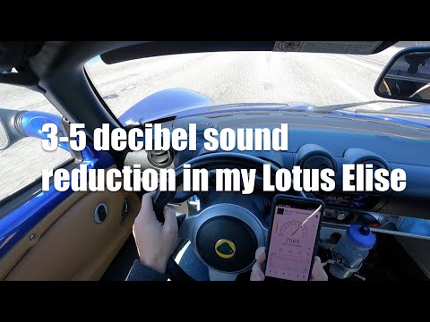 📣 How to make the inside of your car quieter // Lotus Elise