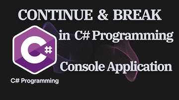 Programming Tutorial - How to use CONTINUE & BREAK statement in C#.   #coding  #technology