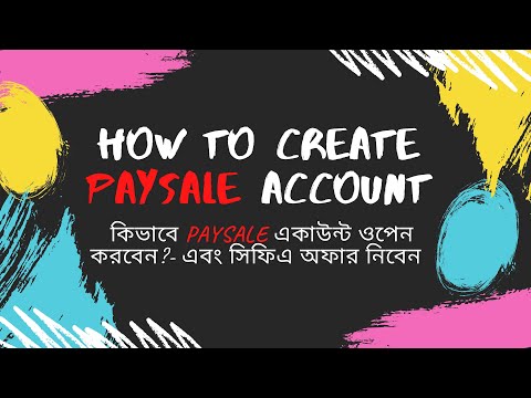 easy way to create Paysale account.