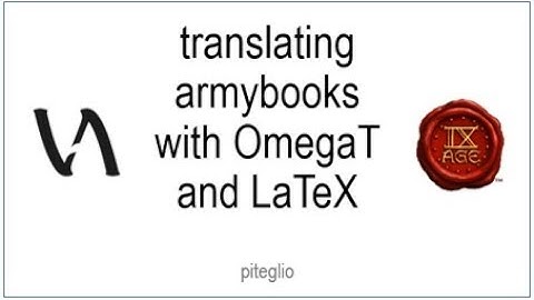 translating armybooks with OmegaT and LaTeX