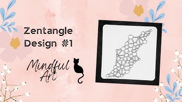 Zentangle Design #1 Mindful Art #zentangle #zentanglepatterns #zentangleart #mindfulart