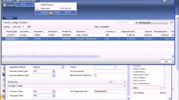 Microsoft Dynamics NAV 2009 Demo   Payables Feature Part 3 of 3