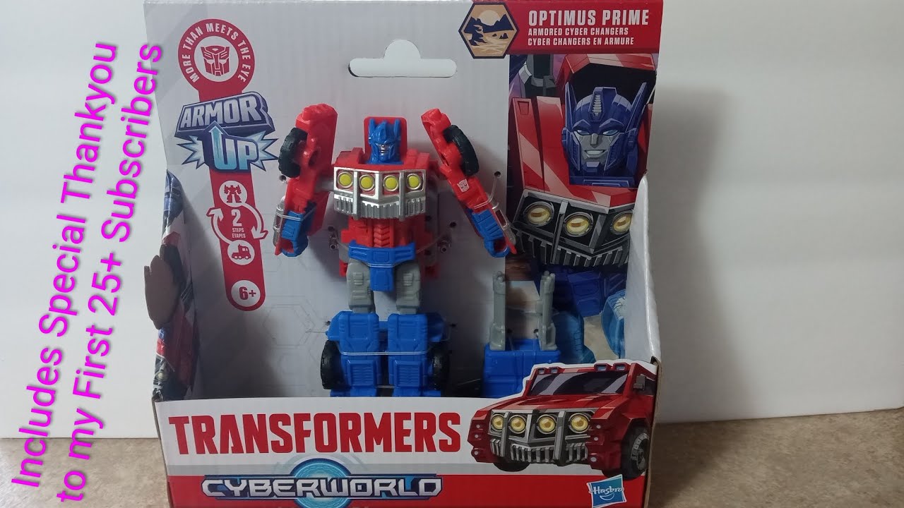 (25+ subs) CyberWorld Optimus Prime Armor Up