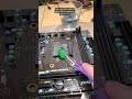 how to clean thermal paste off of a cpu socket #shorts