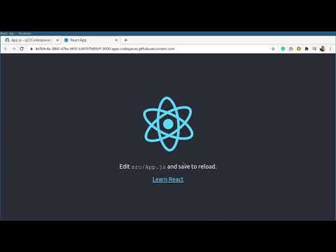 Github Code Space with React