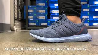 Adidas Ultra Boost Tech Ink/ Glow Blue 