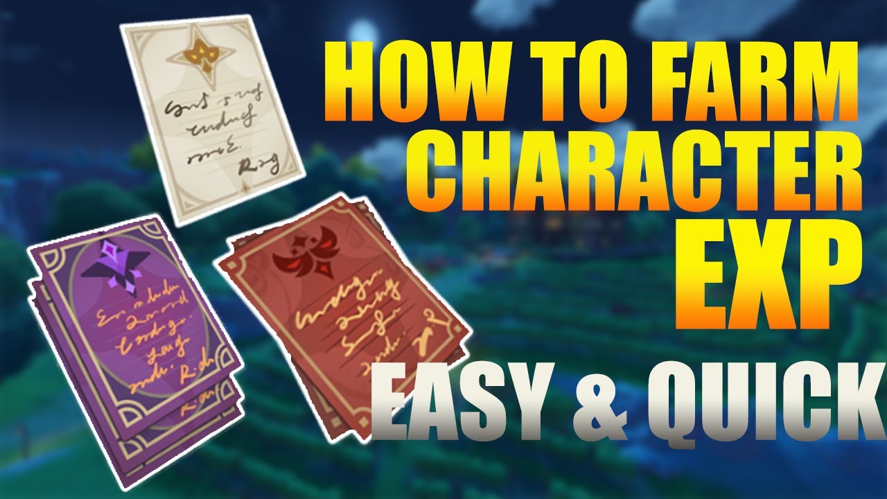 HOW TO FARM CHARACTER EXP - Genshin Impact Character Exp Farm - Genshin