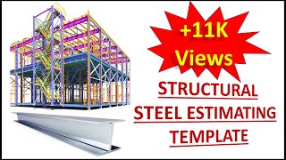 Structural steel estimating template | MS Excel format for Structural Steel quantity calculation | screenshot 3