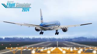 Msfs 2024 Pmdg 777 Update Crosswind Landing Amsterdam