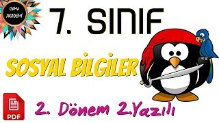 7. Sınıf SOSYAL BİLGİLER 2.Dönem 2.Yazılı Soruları ve Cevapları