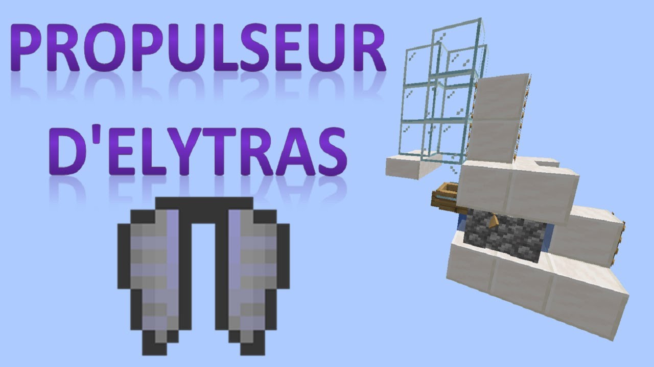 Tutoriel - Propulseur d'Elytras - Minecraft Java 1.14+ - YouTube