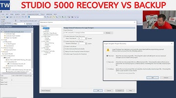 Studio 5000 Automatic Project Recovery vs Backup