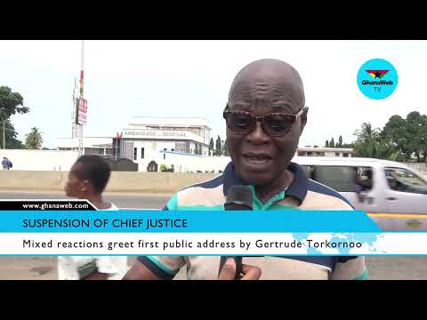 Watch as Ghanaians share their reactions on Chief Justice's presser