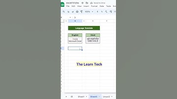 Google Translate tricks in excel #learning #trending #computer  #viralshorts #exceltricks