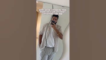 lol - I should probably say how much I didn’t study this week as a law student studying the SQE 🫠