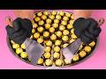 Ferrero Rocher - Ice Cream Rolls | massive Number of Chocolates become rolled fried Ice Cream - ASMR