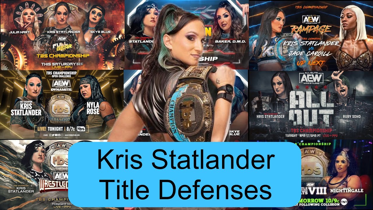 Kris Statlander All TBS Championship Defenses