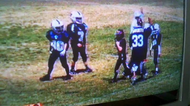 Youth Football   (Alexander Mathis, age 8 stops a ...