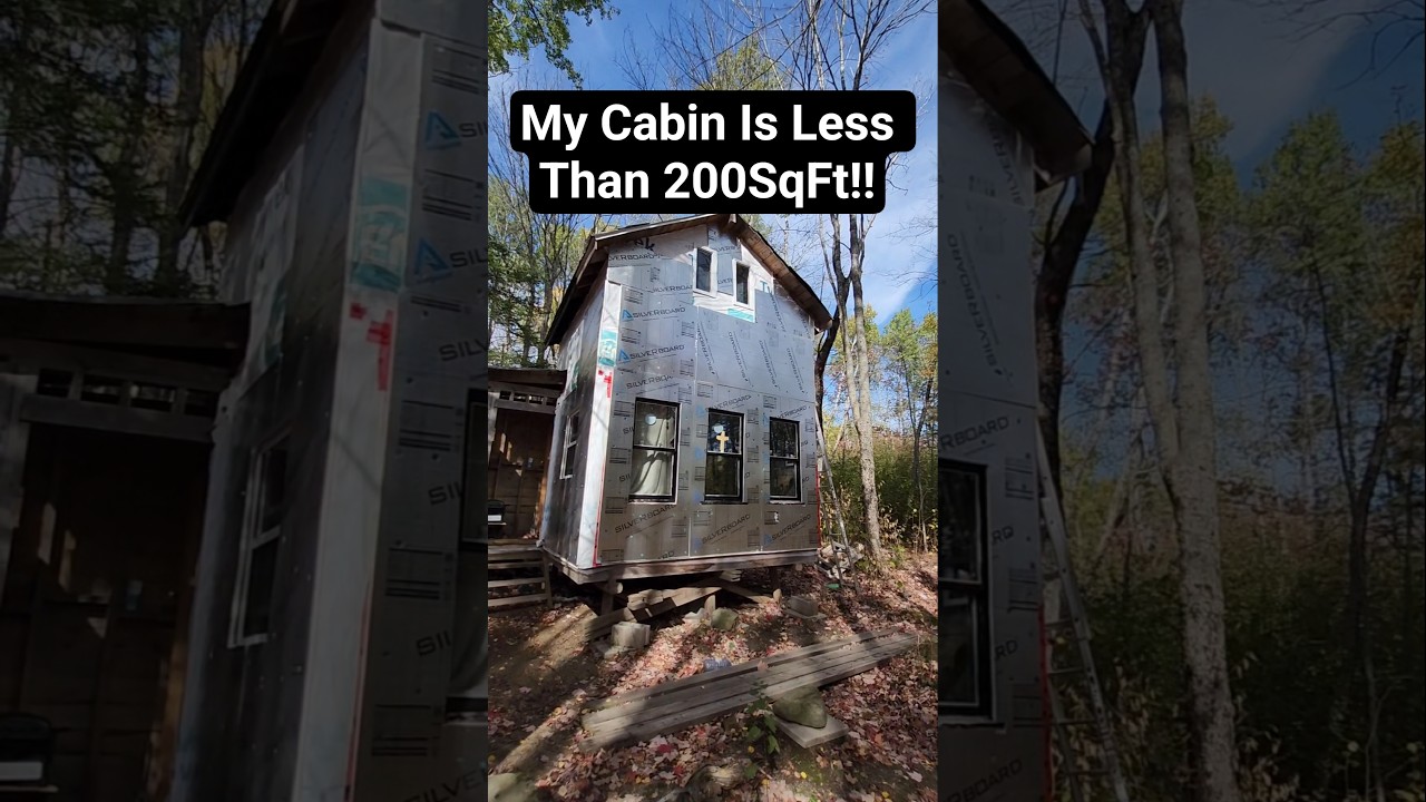 Could You Live In Less Than 200SqFt? 12x12 Cabin #tinyhouse #offgrid