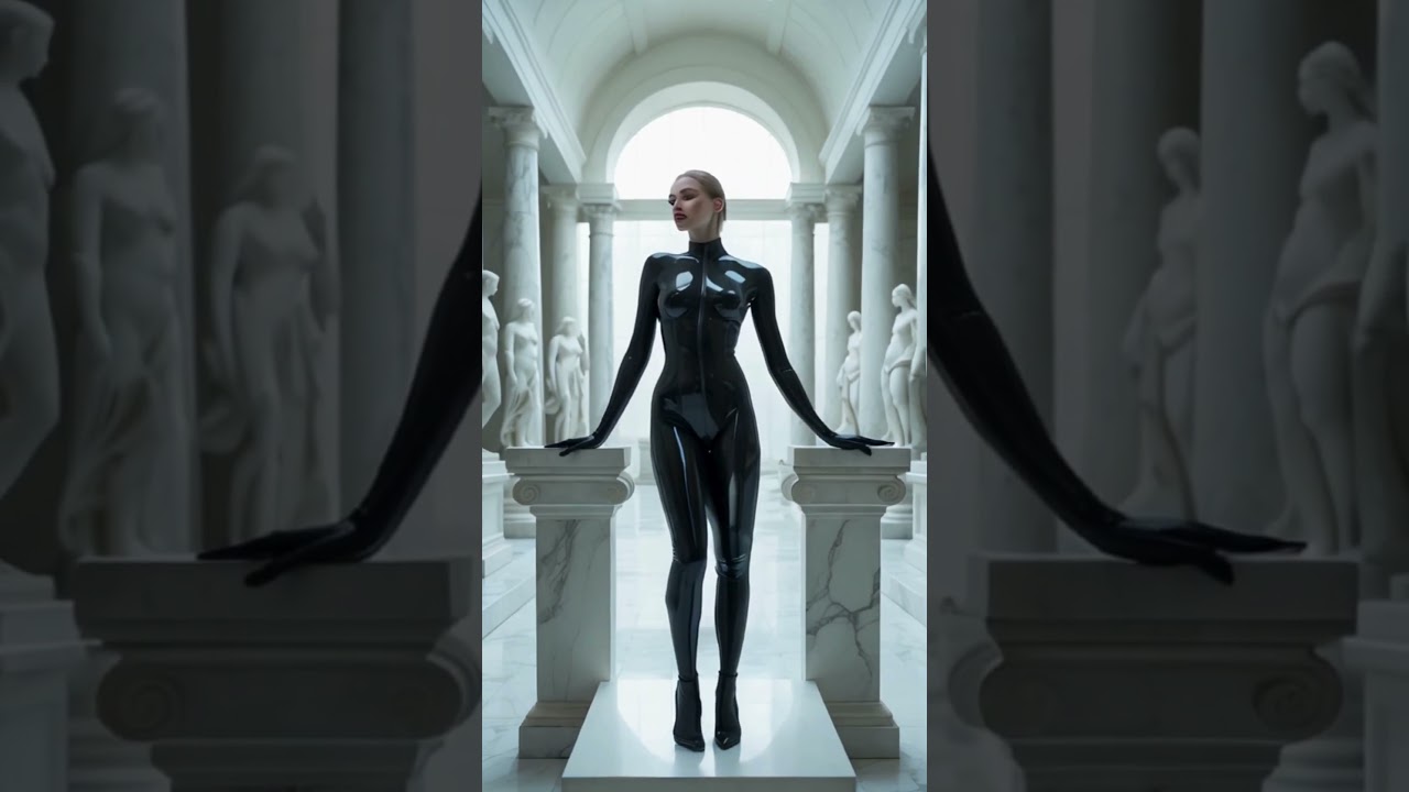 Latex & Marble | Living Sculpture in a Neoclassical Dream