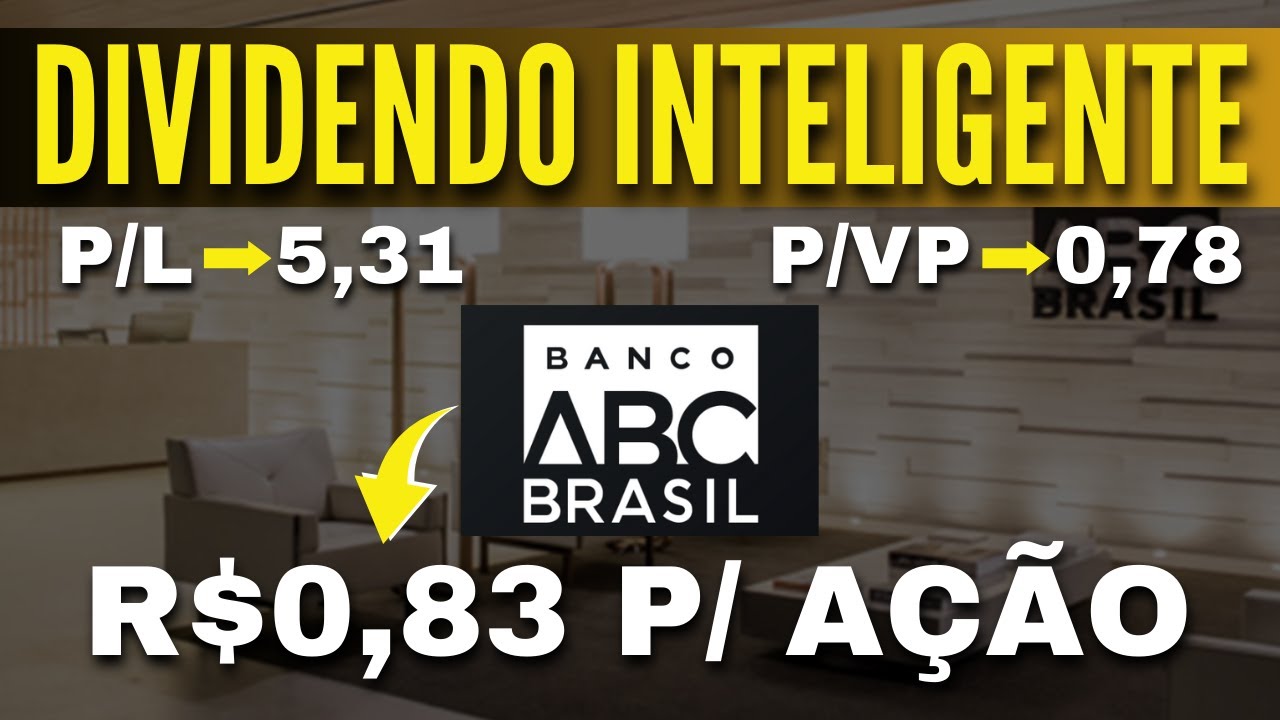 💰BANCO ABC BRASIL (ABCB4), JCP DE R$0,83 POR AÇÃO