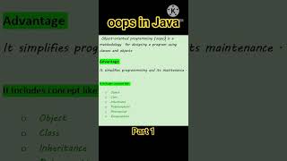 oops in java #java #shorts