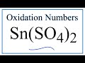 Tin(IV) Sulfate and Oxidation Numbers