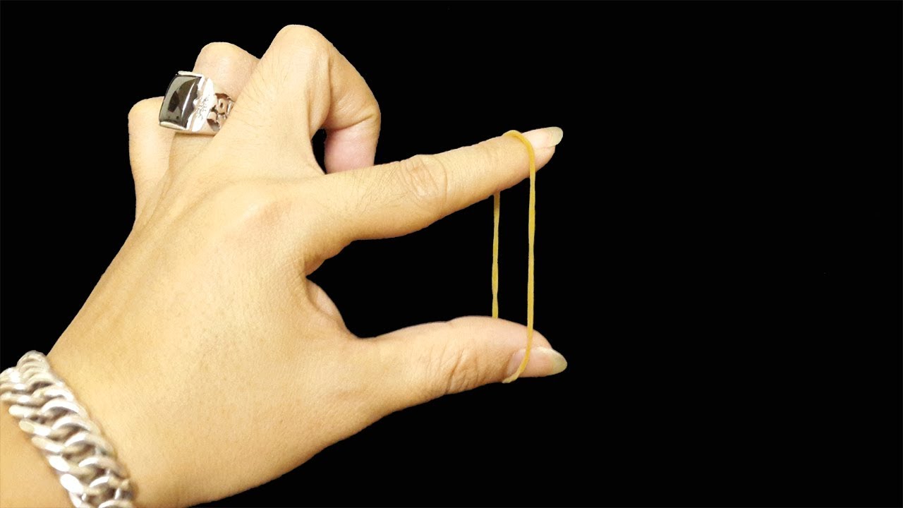Amazing Rubber Band Magic Trick That You Can Do! - YouTube