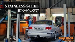 Making Jody's car LOUDER with a Powerflow Exhaust! (Honda B18)