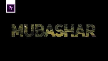 TRANSPARENT movie TITLE, INTRO or TEXT in Premiere Pro CC | tutorial  Urdu/hindi