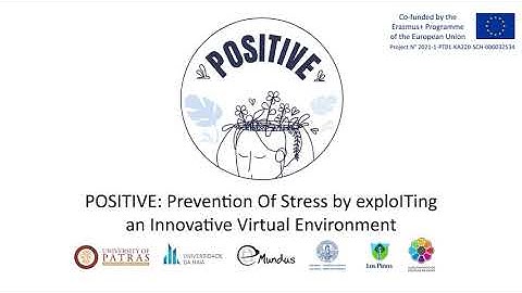 POSITIVE Project: demonstration video of the 3D Virtual World Learning Environment