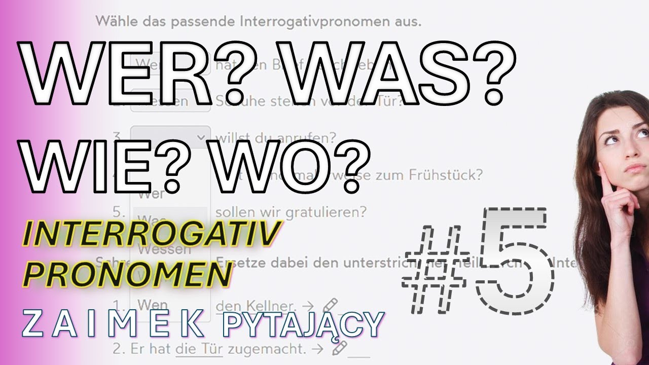 WER WAS WIE WO Zaimek Pytaj cy Gramatyka Niemiecka WICZENIA wer-was-wie-wo-zaimek-pytaj-cy-gramatyka-niemiecka-wiczenia